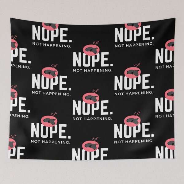 Item preview, Nope. Not happening. (Sleepy pup precariously perched) designed and sold by JellyBeenzz.