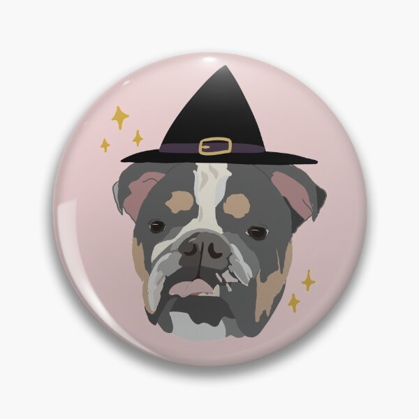 Item preview, Bulldog In A Witch Hat designed and sold by Jetewill.