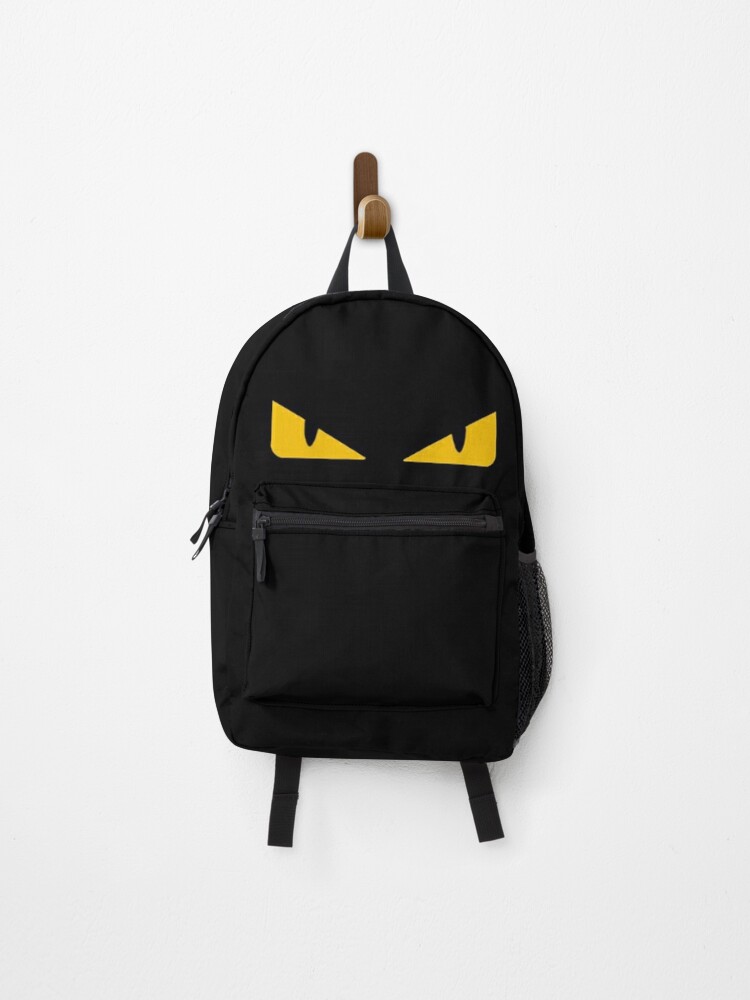 Fendi Allover Logo Print Backpack with Monster eyes 