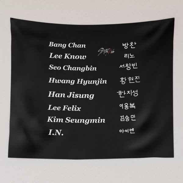 Item preview,  Sticker pack - Stray Kids member ot8 names  designed and sold by Amy Hearts.