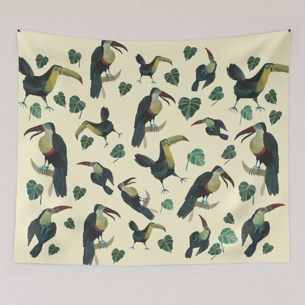Item preview, trendy toucans designed and sold by BeataKarlik.