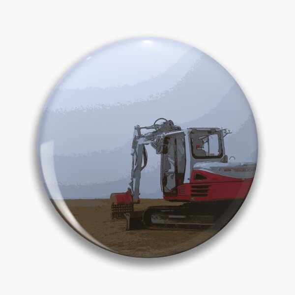 Item preview, Excavator in the fog designed and sold by Jasardpu.
