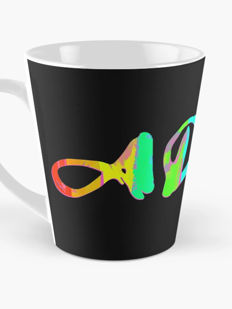 Thumbnail 3 of 4, Coffee Mug, ADHD Rainbow Paint Text designed and sold by DesignsofNote.
