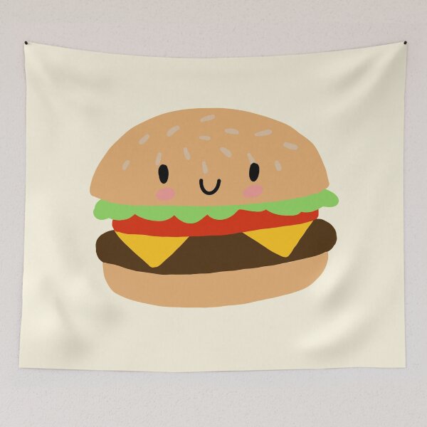 Item preview, Cute Hamburger Illustration designed and sold by ravenmandyshop.