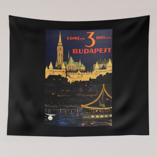 Artikelvorschau, Budapest retro poster entworfen und verkauft von stickart-marek.