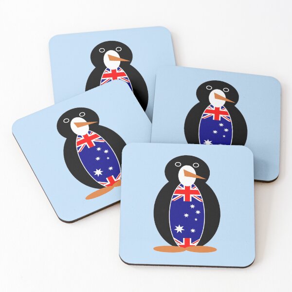 Item preview, Australian Flag on Ms. Penguin designed and sold by AuntieShoe.
