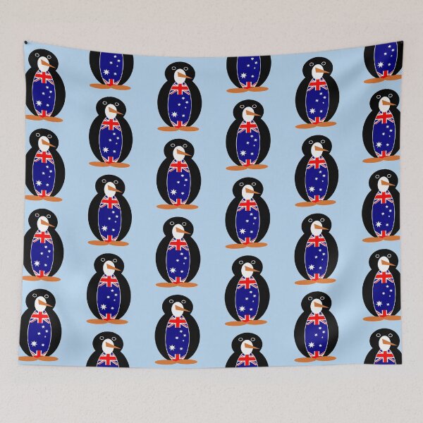 Item preview, Australian Flag on Ms. Penguin designed and sold by AuntieShoe.
