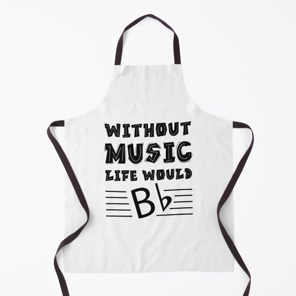 Item preview, Without music life would b flat designed and sold by Made-By-Art.