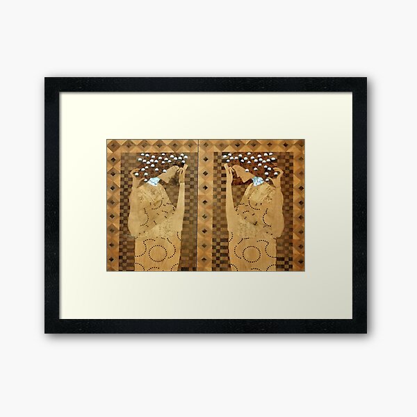 KOLOMAN MOSER INLAID ARMOIRE FROM THE EISLER-TERRAMARE APARTMENT BEDROOM 1903 Framed Art Print