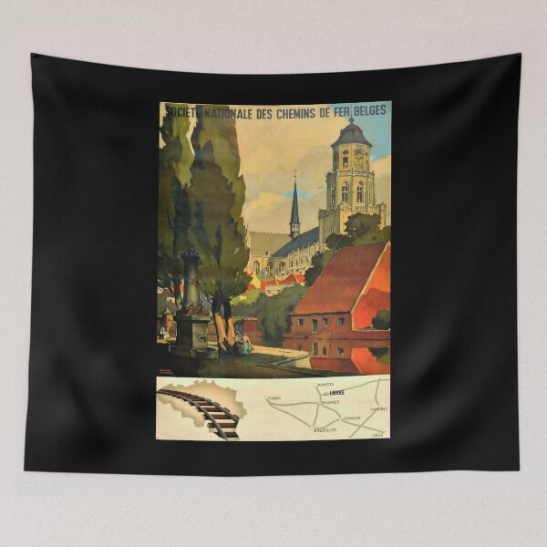 Item preview, Belge retro poster designed and sold by stickart-marek.