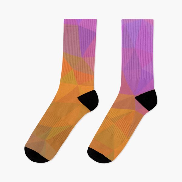 Item preview, Polygon pattern gradient pink orange designed and sold by ApArtPaintings.