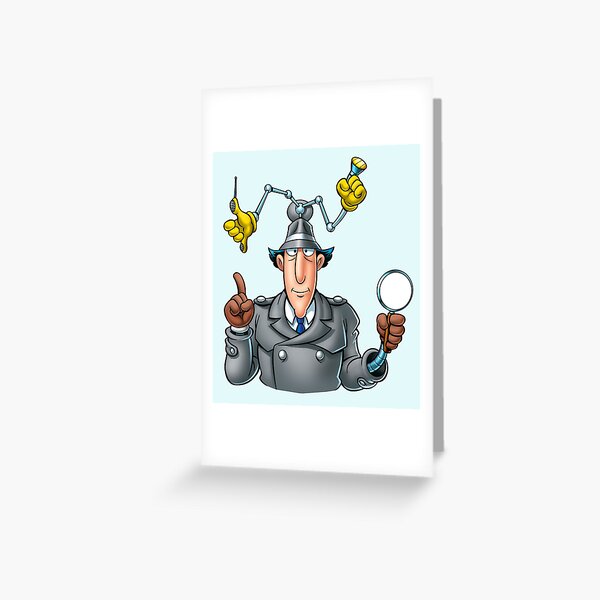 Inspector Gadget Art Design Greeting Card