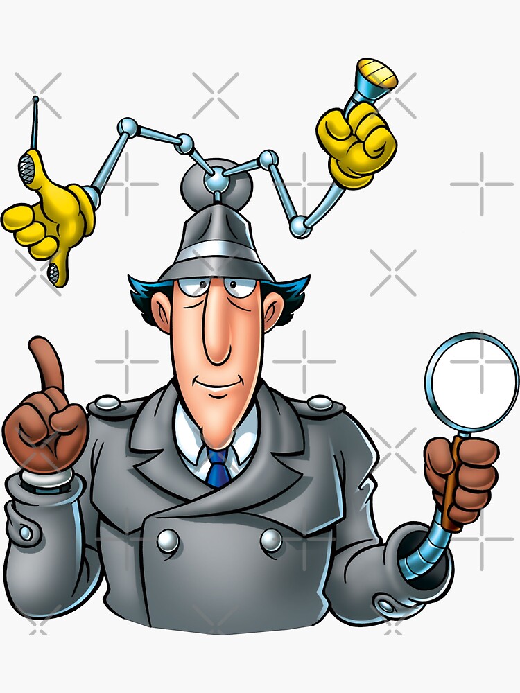 "Inspector Gadget Art Design" Sticker for Sale by stillballin Redbubble
