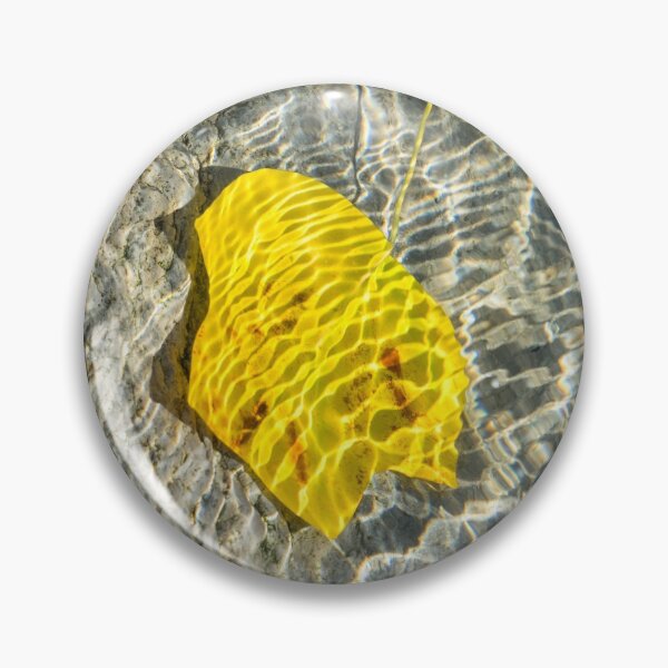 Item preview, Playful Patterns - Brilliant Golden Mesh on an Underwater Tulip Tree Leaf designed and sold by Georgia Mizuleva.