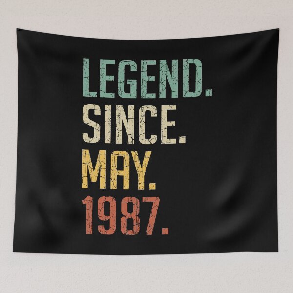 Item preview, Legend Since May 1987 34th Birthday Gift 34 Years Old Vintage May 1987 designed and sold by Takatv.