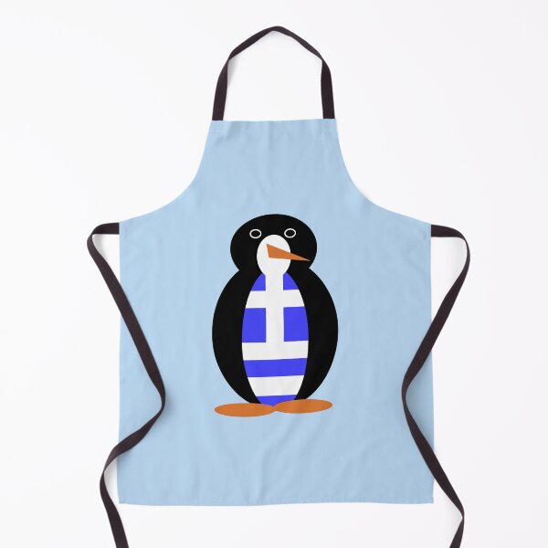 Item preview, Greek Flag on Ms. Penguin designed and sold by AuntieShoe.