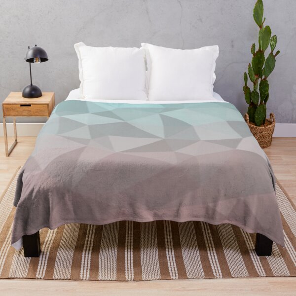 Item preview, Polygon pattern gradient pastel colors blue pink designed and sold by ApArtPaintings.