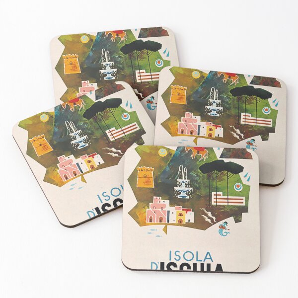 Item preview, Isola Ischia retro poster designed and sold by stickart-marek.