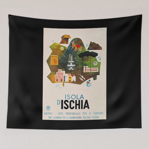 Item preview, Isola Ischia retro poster designed and sold by stickart-marek.