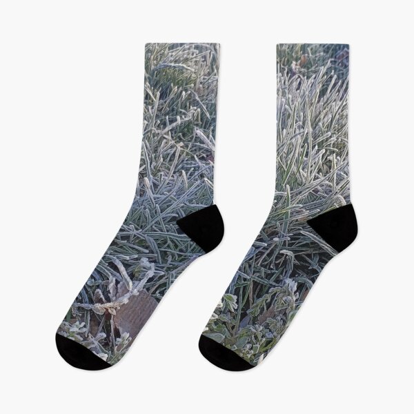 Item preview, Morning Frost on Grass designed and sold by PlanetPrints.