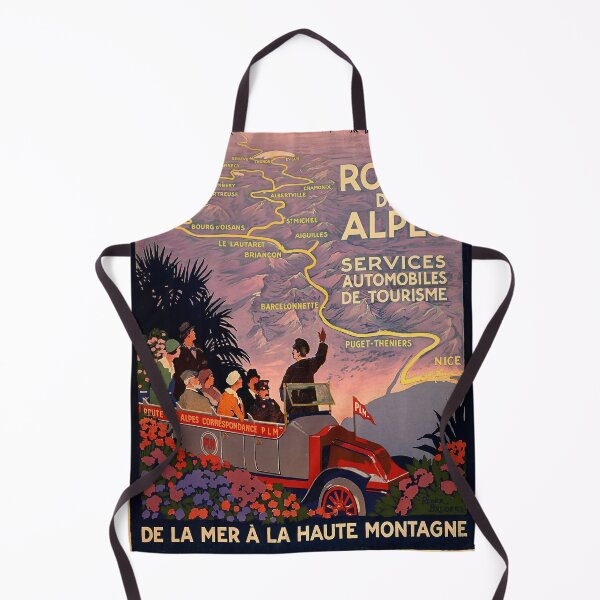 Item preview, Route des Alpes retro poster designed and sold by stickart-marek.