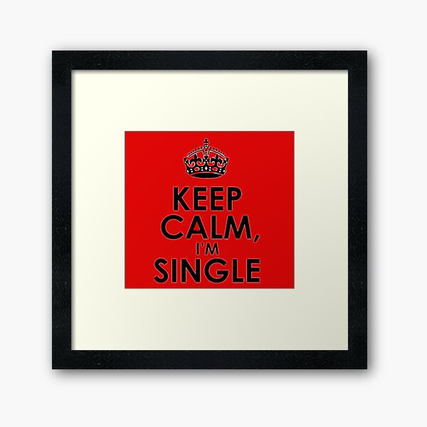 Keep calm single Framed Art Print