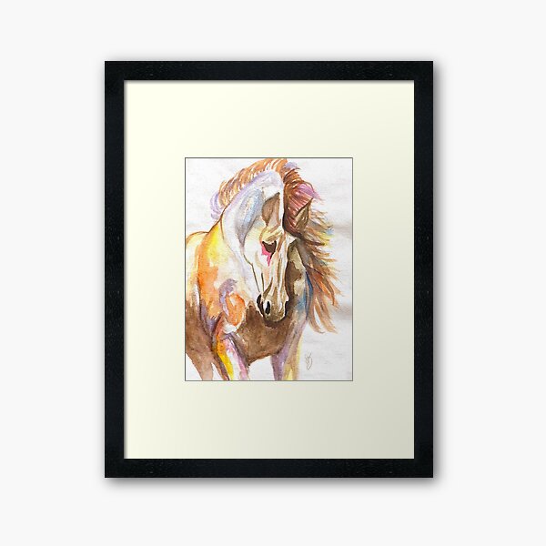 Wild Elegance (original water colour) Framed Art Print