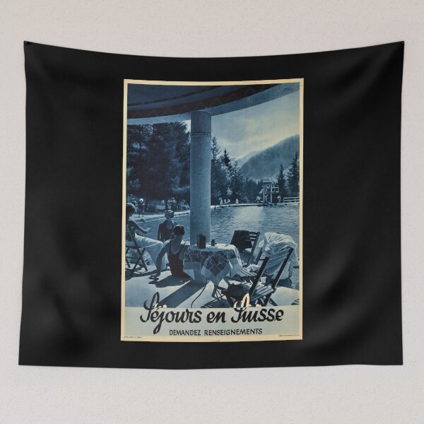 Item preview, Sejours en Suisse retro poster designed and sold by stickart-marek.