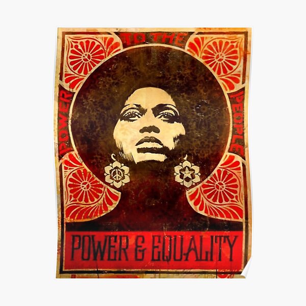 PUISSANCE ET QUALITÉ ANGEL DAVIS Poster