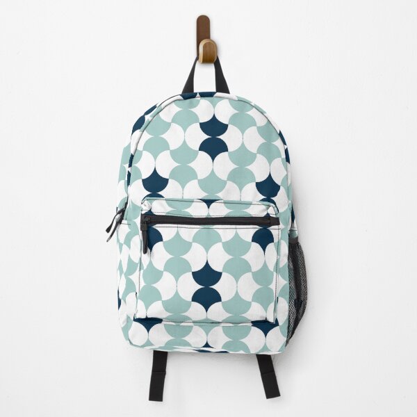 Item preview, Geometric Umbrella - Eggsjell Blue + Navy + White designed and sold by NolkDesign.