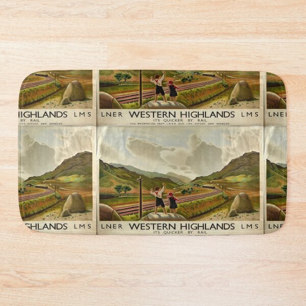 Item preview, Western Highlands retro poster designed and sold by stickart-marek.