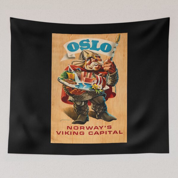 Item preview, Oslo retro poster designed and sold by stickart-marek.