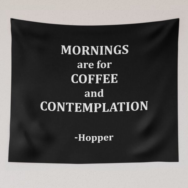 Item preview, Mornings are for Coffee and Contemplation BLACK designed and sold by FrenchFactory.