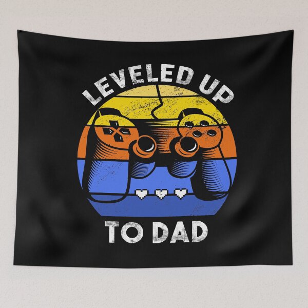 Item preview, Dad Father Gaming Level Up  designed and sold by JonasDesign.