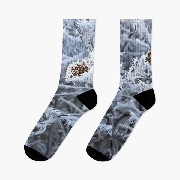 Item preview, Spiky Ice Crystals on Frozen Branches designed and sold by PlanetPrints.