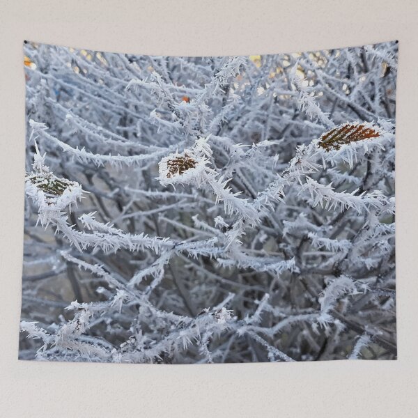 Item preview, Spiky Ice Crystals on Frozen Branches designed and sold by PlanetPrints.