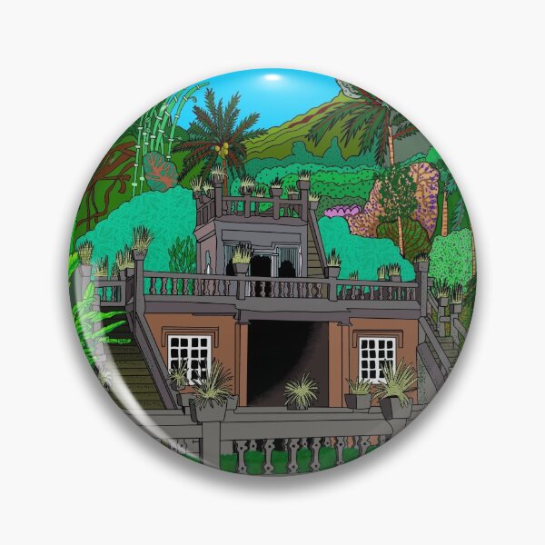 Item preview, Paronella Park Queensland Australian Tropical Palm Art Painting designed and sold by emmafifield.