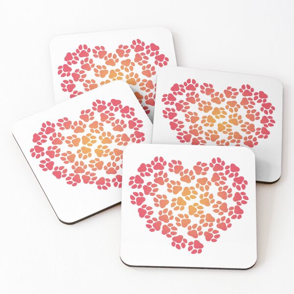 Item preview, Paws heart red designed and sold by paivihollander.