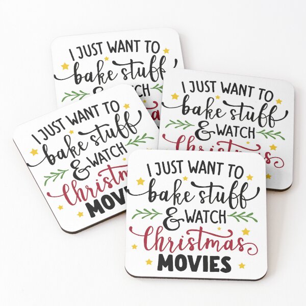 Item preview, I Just Want To Bake Stuff And Watch Christmas Movies designed and sold by ValentinaHramov.