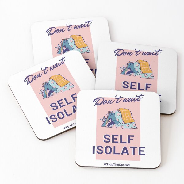 Item preview, Don't Wait Self Isolate designed and sold by Shinobi23.