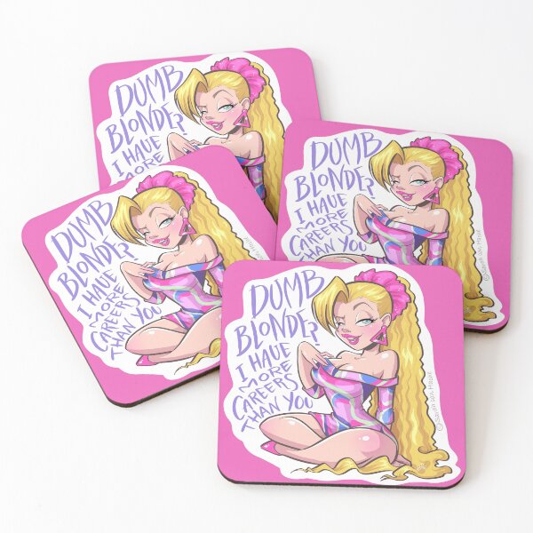 Item preview, Not a dumb blonde (Pink) designed and sold by sarahconhache.
