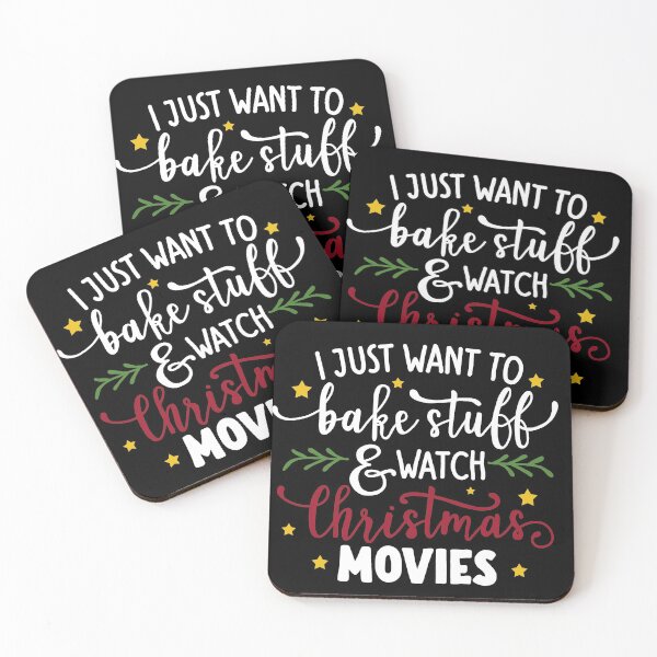 Item preview, I Just Want To Bake Stuff And Watch Christmas Movies designed and sold by ValentinaHramov.