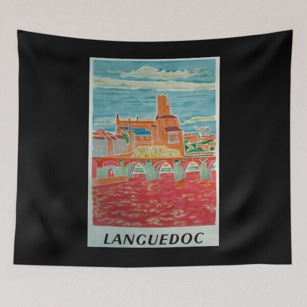Item preview, Languedoc retro poster designed and sold by stickart-marek.
