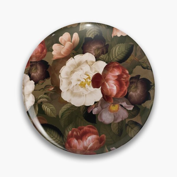 Item preview, Green Antique Natural Autumn Botanical Night Garden Roses Pattern Nightgarden designed and sold by UtArt.