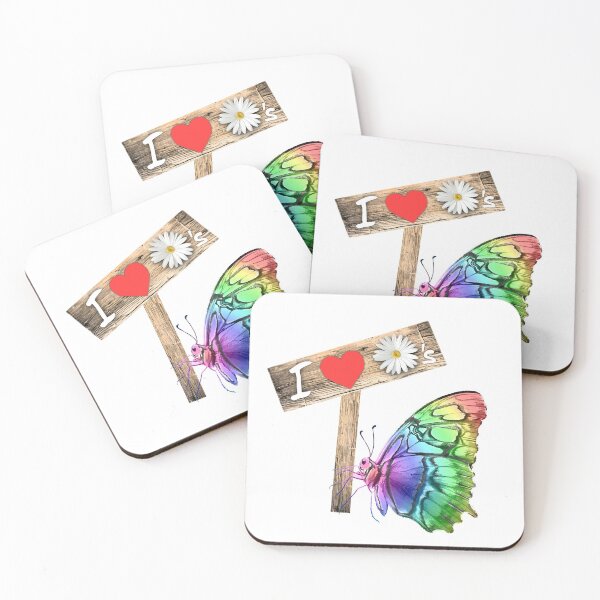 Item preview, I Heart Flowers Butterfly designed and sold by paivihollander.