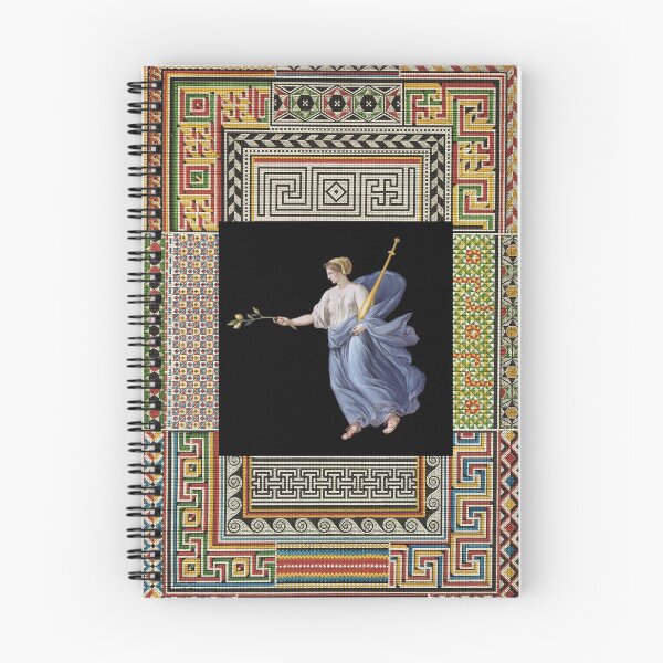 Item preview, DANCING MAENAD HOLDING LIME BRANCH ,ANTIQUE ROMAN PAINTING WITH POMPEII MOSAICS PATCHWORK  designed and sold by BulganLumini.