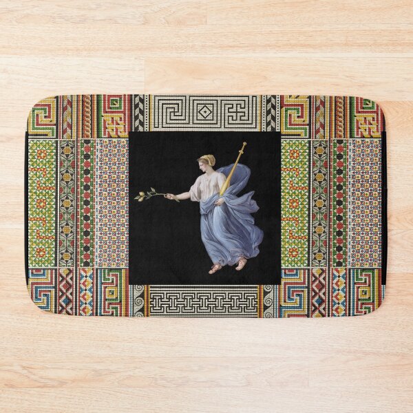Item preview, DANCING MAENAD HOLDING LIME BRANCH ,ANTIQUE ROMAN PAINTING WITH POMPEII MOSAICS PATCHWORK  designed and sold by BulganLumini.