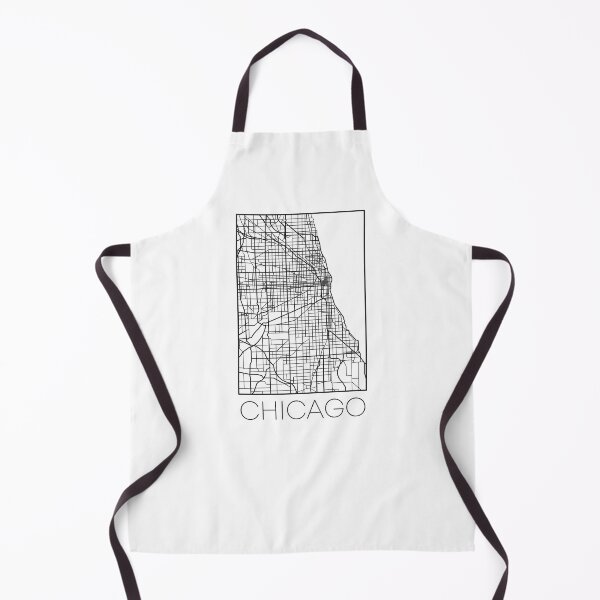 Item preview, Chicago Street Map Black and White Transparent designed and sold by HelloGentry.