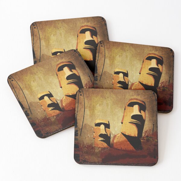 Item preview, Easter Island Moai Heads designed and sold by tinymystic.