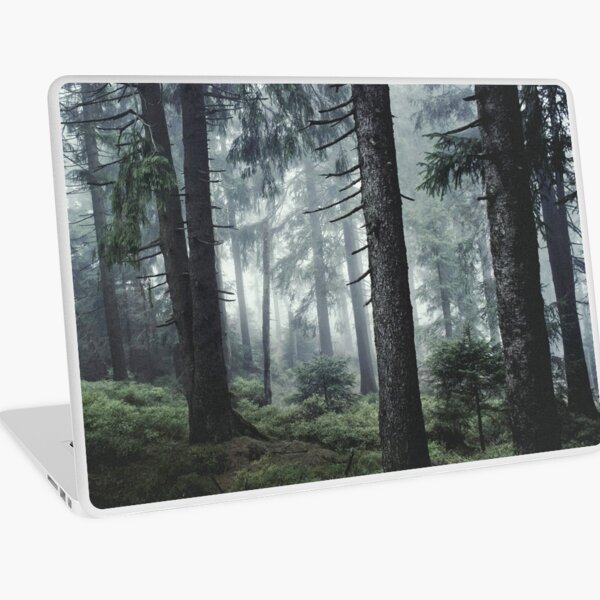 Item preview, Path Vibes // Wild Romantic Misty Retro Fall Wilderness Fairytale Forest With Cascadia Trees Covered In Magic Blue Fog Season designed and sold by Tordis Kayma.